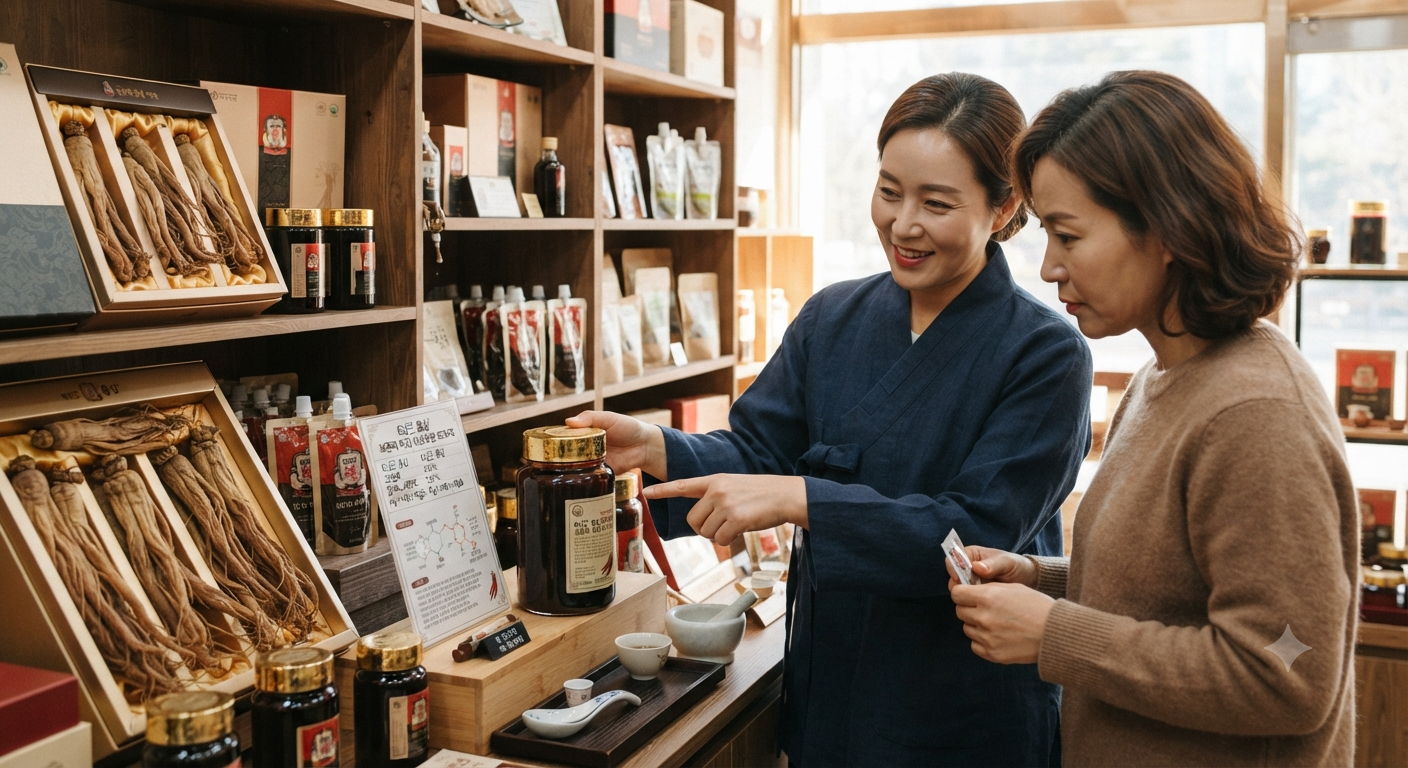 Loại sản phẩm hồng sâm Hàn Quốc phù hợp và cách đọc nhãn hồng sâm